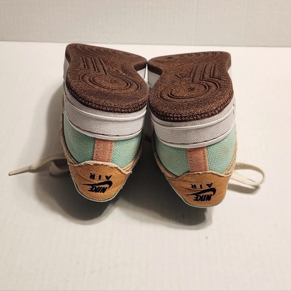 Nike Air Force 1 Low Happy Pineapple Canvas Sneakers Green 6 - Picture 8 of 11